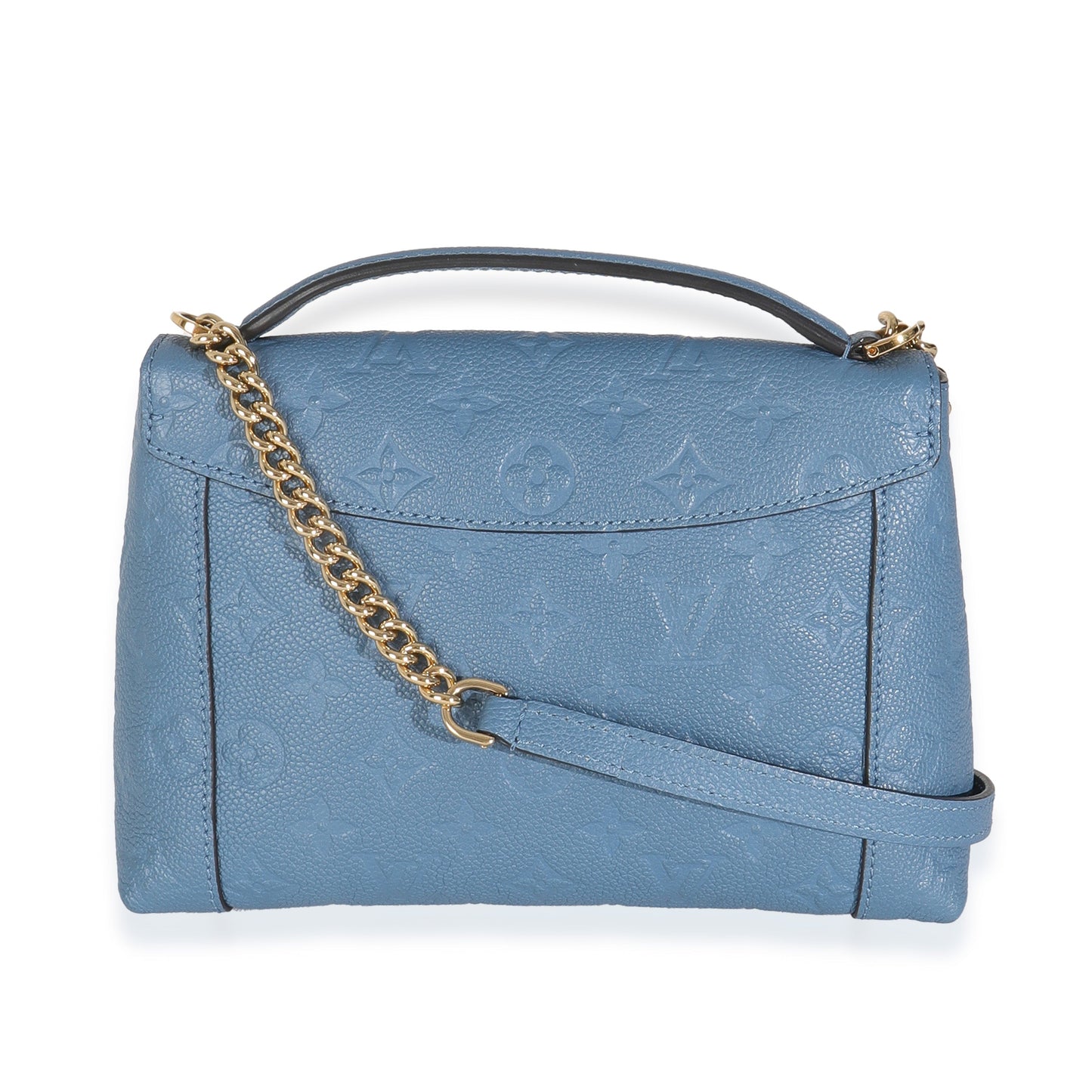 Louis Vuitton Denim Creme Monogram Empreinte Blanche BB