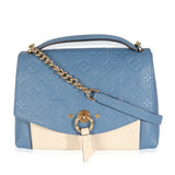 Louis Vuitton Denim Creme Monogram Empreinte Blanche BB