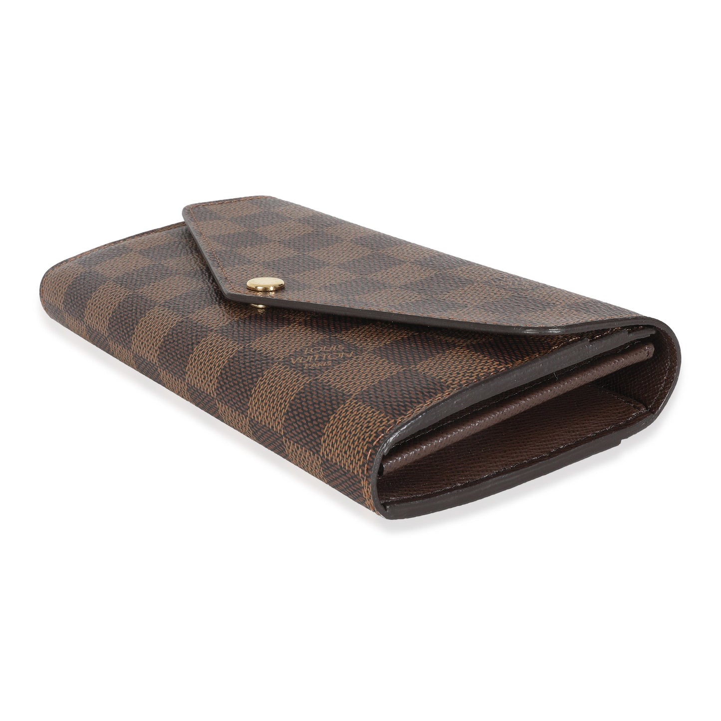 Louis Vuitton Damier Ebene Canvas Sarah Wallet
