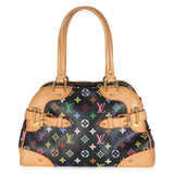 Louis Vuitton Black Monogram Multicolor Canvas Claudia
