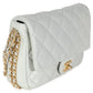 Chanel Light Blue Quilted Lambskin CC You Mini Flap Bag