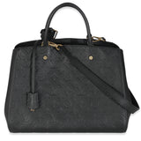 Louis Vuitton Black Monogram Empreinte Montaigne GM