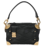 Louis Vuitton Black Lambskin Malletage Side Trunk PM