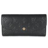 Louis Vuitton Black Monogram Empreinte Emilie Wallet