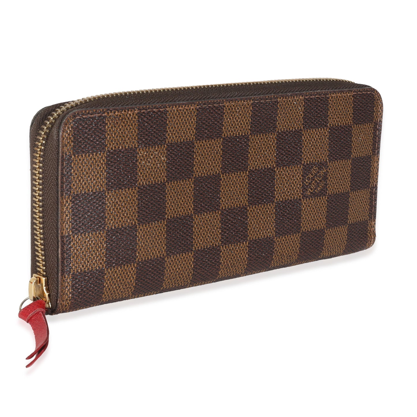Louis Vuitton Damier Ebene Canvas Clemence Wallet