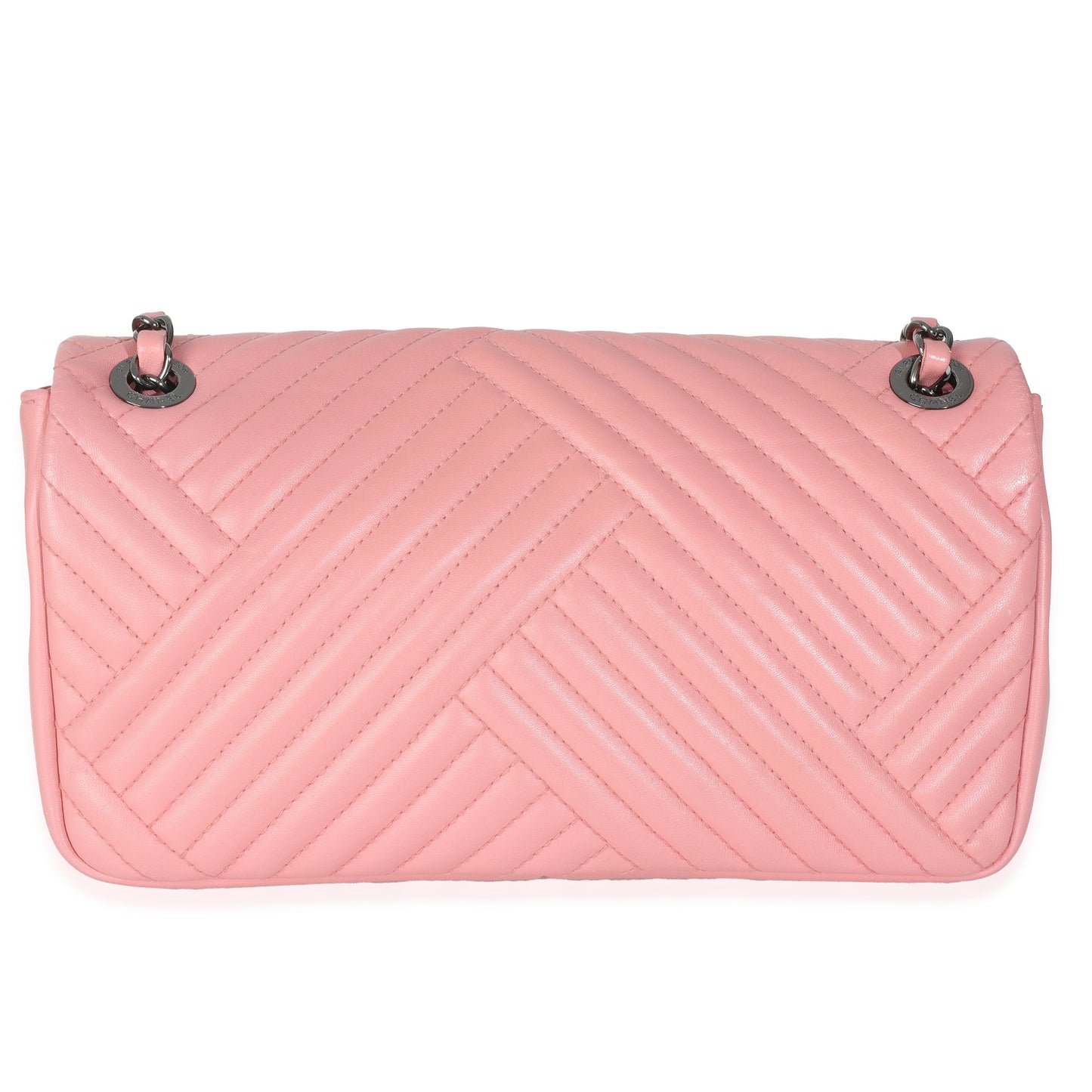 Chanel Pink Lambskin Medium CC Crossing Flap Bag