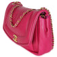 Chanel Dark Pink Lambskin Medium Simply Flap Bag