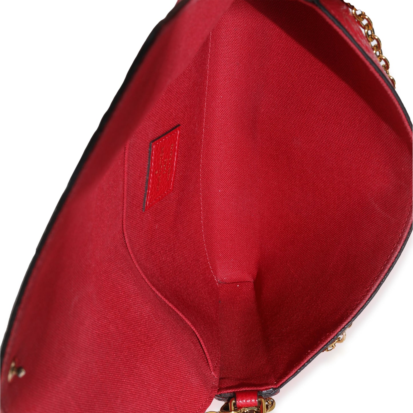 Louis Vuitton Scarlet Monogram Empreinte Felicie Pochette