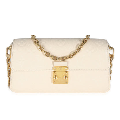 Louis Vuitton Monogram Empreinte Cream Wallet On Chain Metis