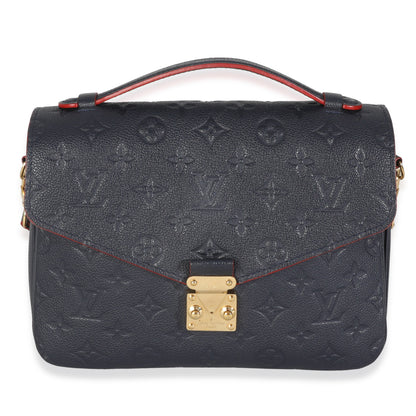 Louis Vuitton Marine Rouge Monogram Empreinte Pochette Metis
