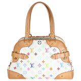 Louis Vuitton White Monogram Multicolor Canvas Claudia