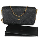 Louis Vuitton Black Monogram Empreinte Felicie Pochette