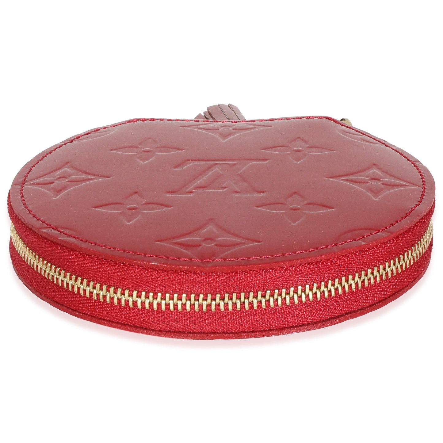 Louis Vuitton Red Monogram Vernis Porte Monnaie Chapeau