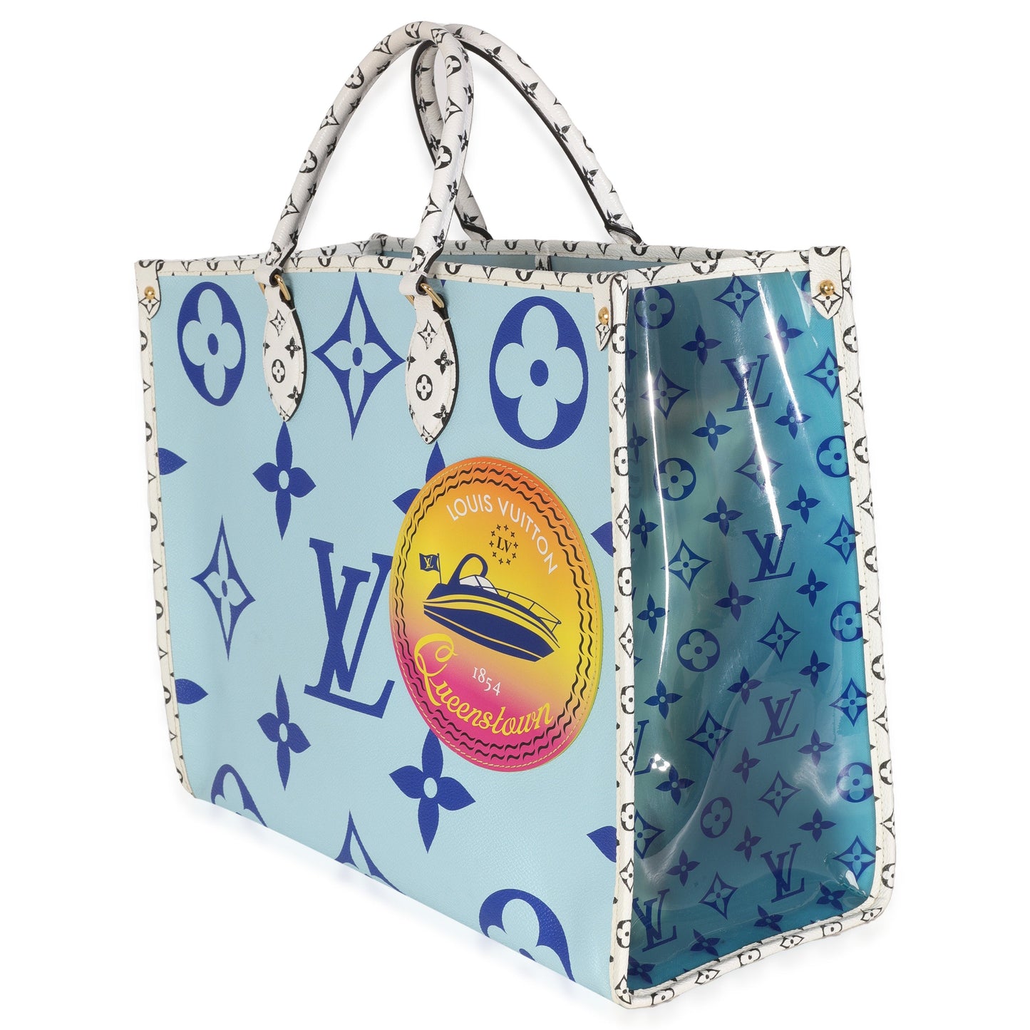 Louis Vuitton Blue Monogram Giant Canvas Queenstown Onthego GM
