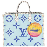 Louis Vuitton Blue Monogram Giant Canvas Queenstown Onthego GM