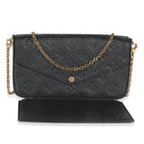 Louis Vuitton Black Monogram Empreinte Felicie Pochette