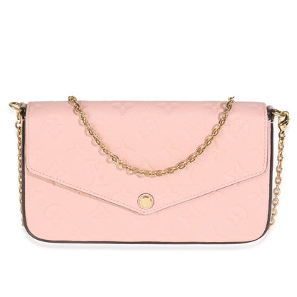 Louis Vuitton Rose Poudre Monogram Empreinte Felicie Pochette