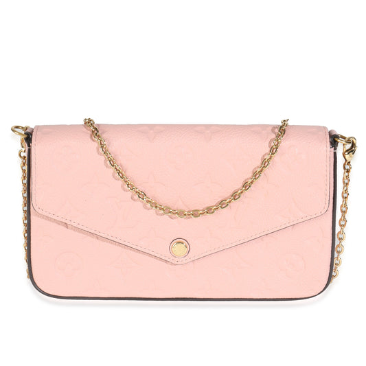Louis Vuitton Rose Poudre Monogram Empreinte Felicie Pochette
