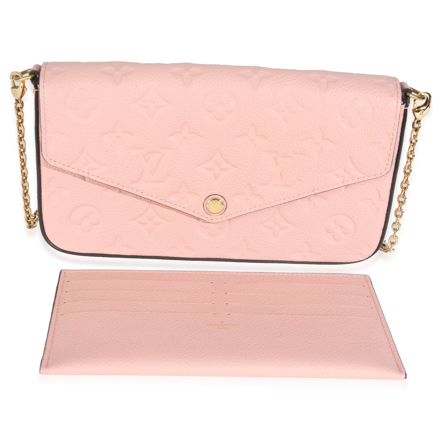 Louis Vuitton Rose Poudre Monogram Empreinte Felicie Pochette