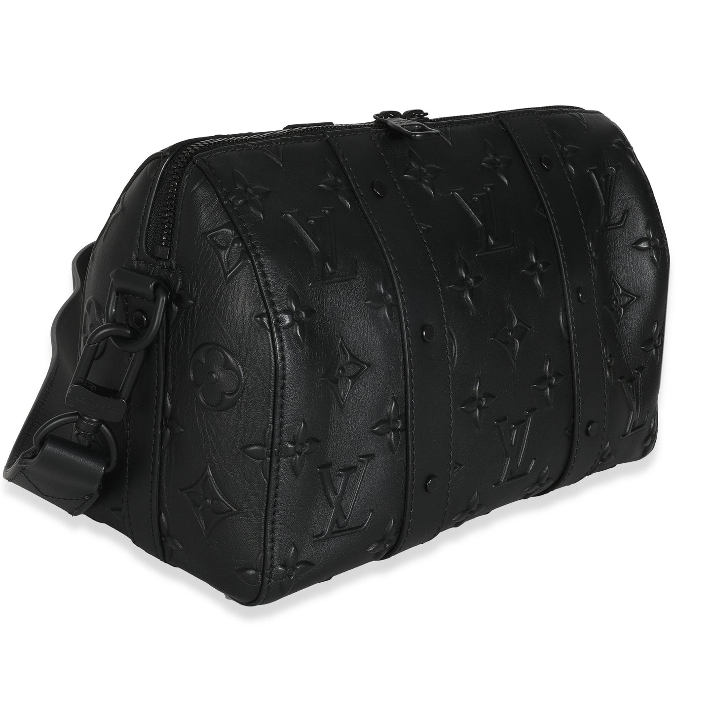 Louis Vuitton Black Monogram Seal City Keepall