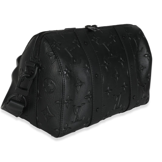 Louis Vuitton Black Monogram Seal City Keepall