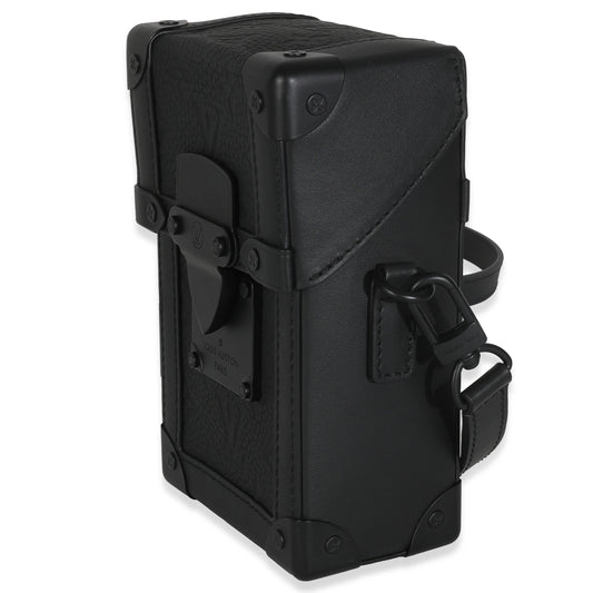 Louis Vuitton Black Taurillon Monogram Vertical Trunk Wearable Wallet