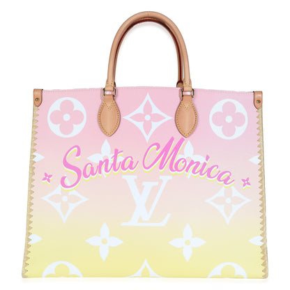 Louis Vuitton Light Pink Monogram Giant By The Pool Santa Monica Onthego GM