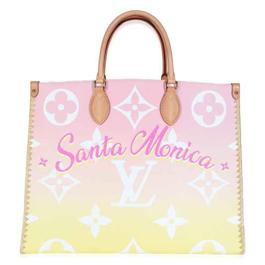 Louis Vuitton Light Pink Monogram Giant By The Pool Santa Monica Onthego GM