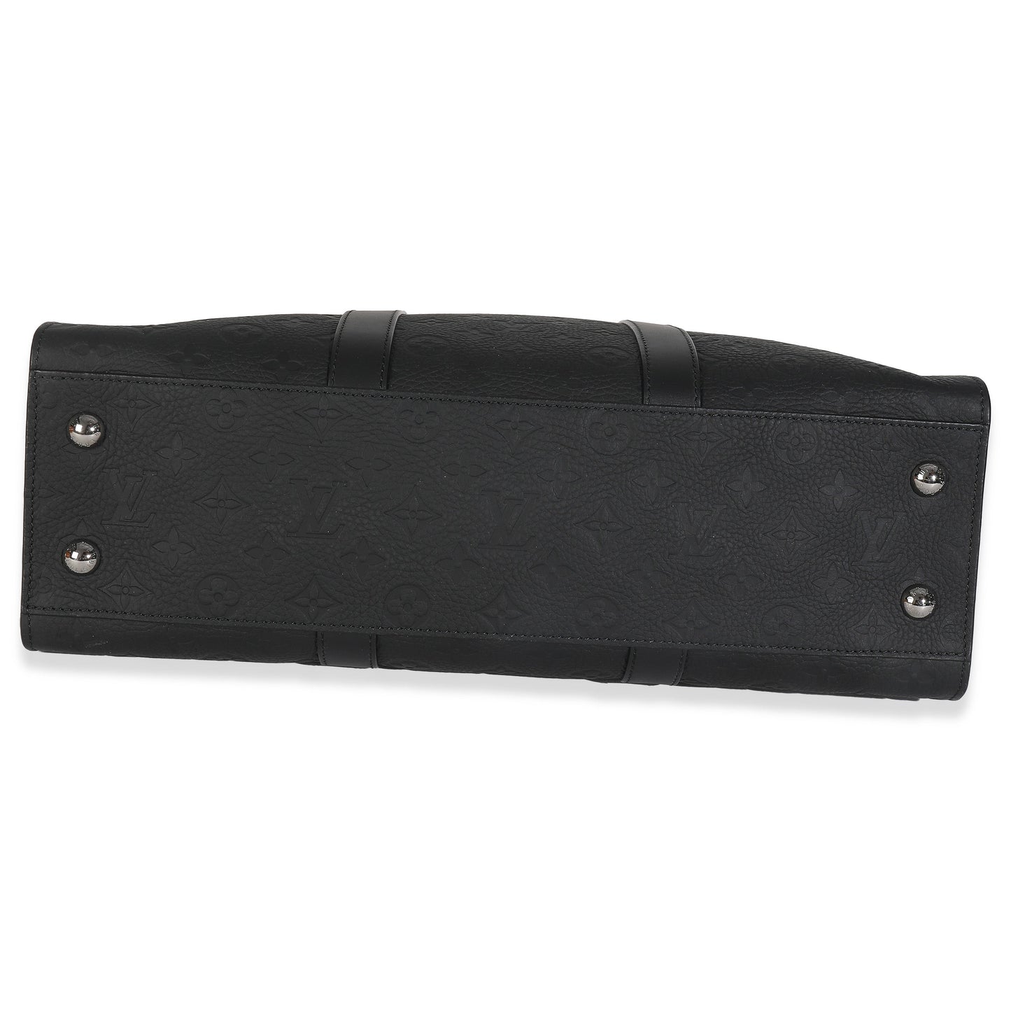 Louis Vuitton Black Monogram Embossed Taurillon Sac Plat 24H