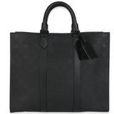 Louis Vuitton Black Monogram Embossed Taurillon Sac Plat 24H
