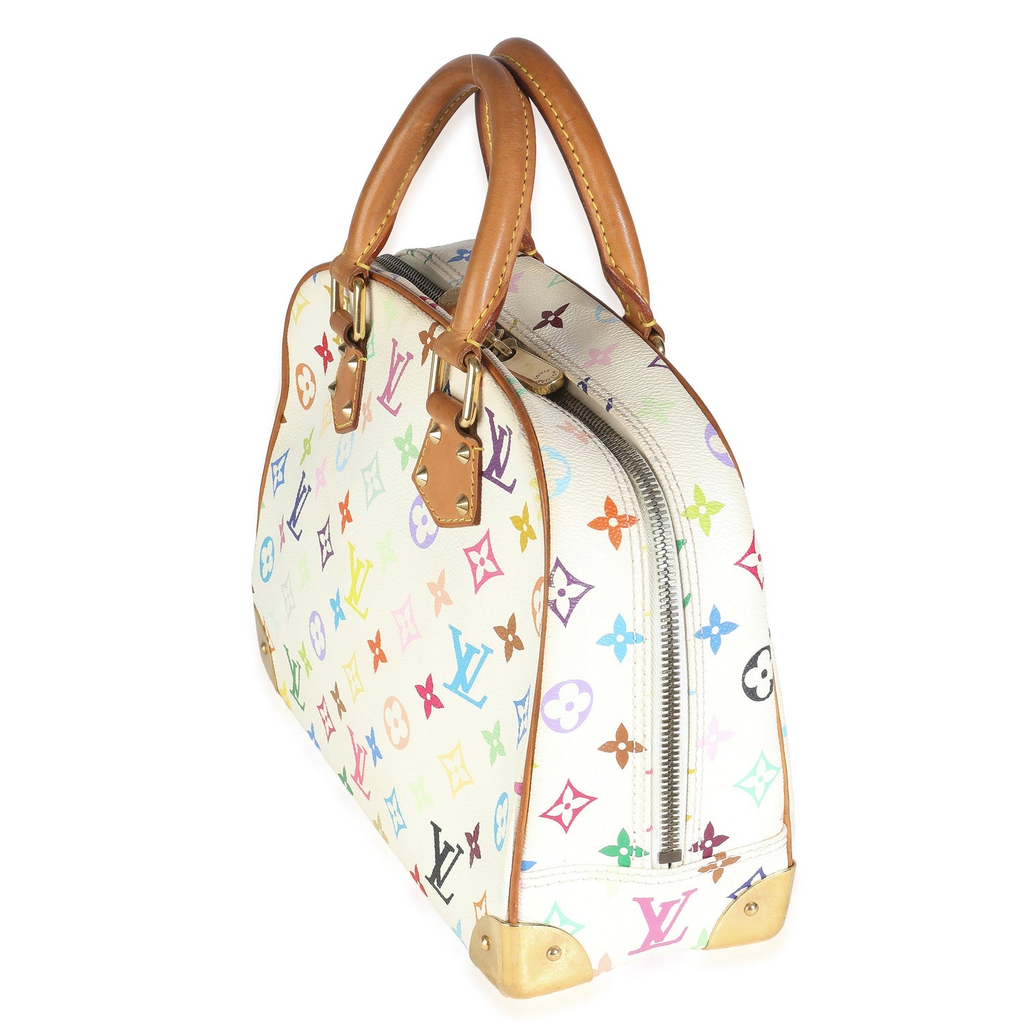Louis Vuitton White Monogram Multicolor Canvas Trouville