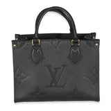 Louis Vuitton Black Giant Monogram Empreinte Onthego PM