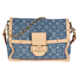 Louis Vuitton Blue Monogram Denim Dauphine Soft GM