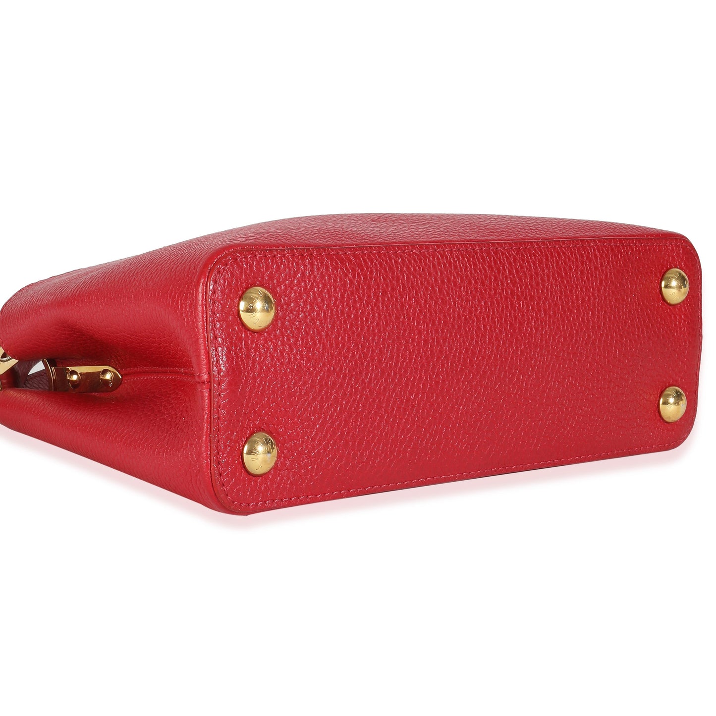 Louis Vuitton Red Taurillon Capucines BB