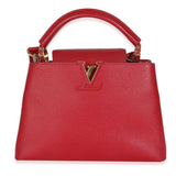 Louis Vuitton Red Taurillon Capucines BB