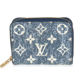 Louis Vuitton Bleu Denim Monogram Jacquard Zippy Coin Purse