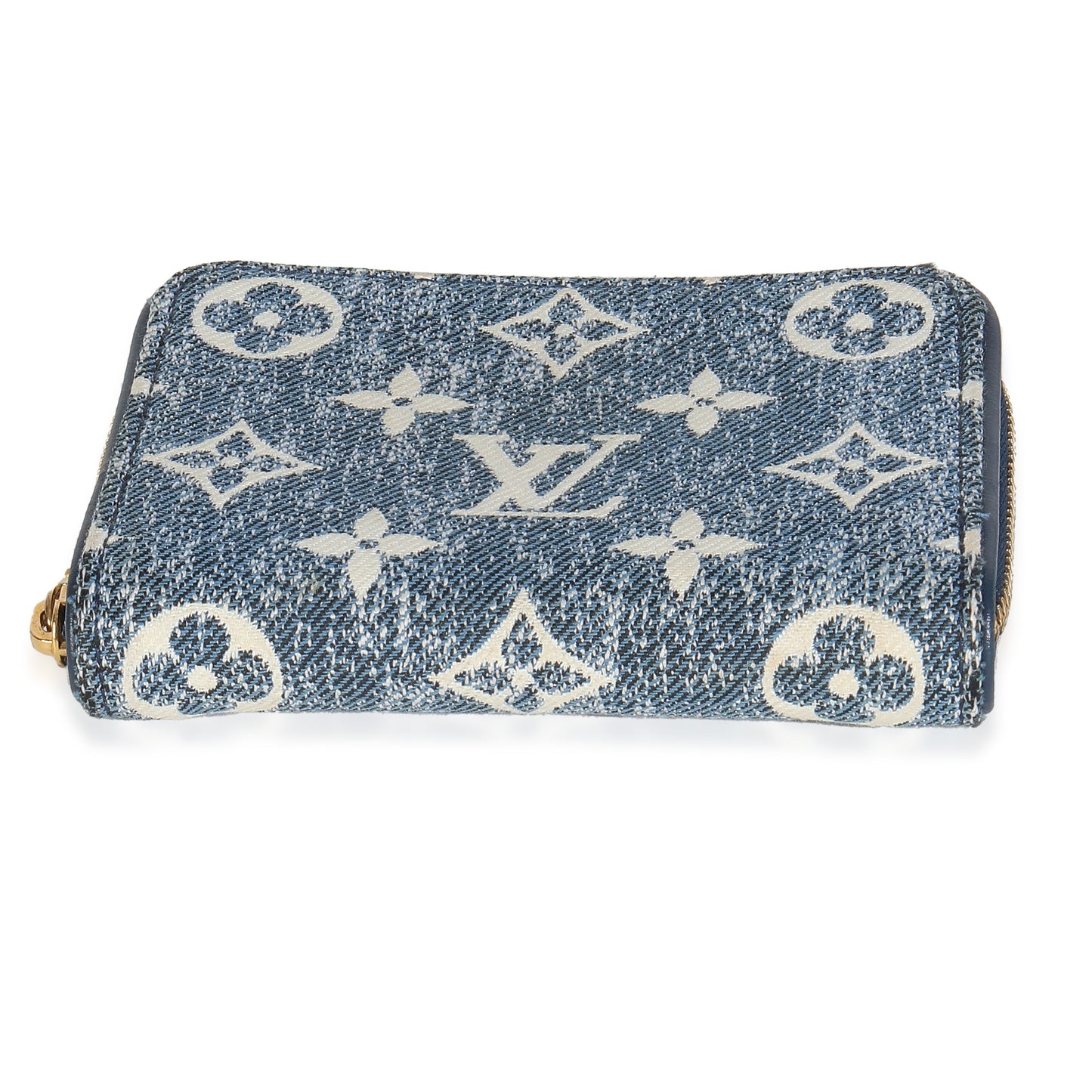 Louis Vuitton Bleu Denim Monogram Jacquard Zippy Coin Purse