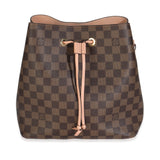 Louis Vuitton Rose Poudre Damier Ebene Canvas Neonoe MM