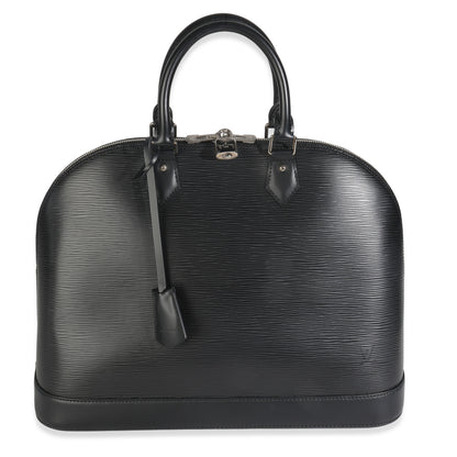 Louis Vuitton Black Epi Alma GM