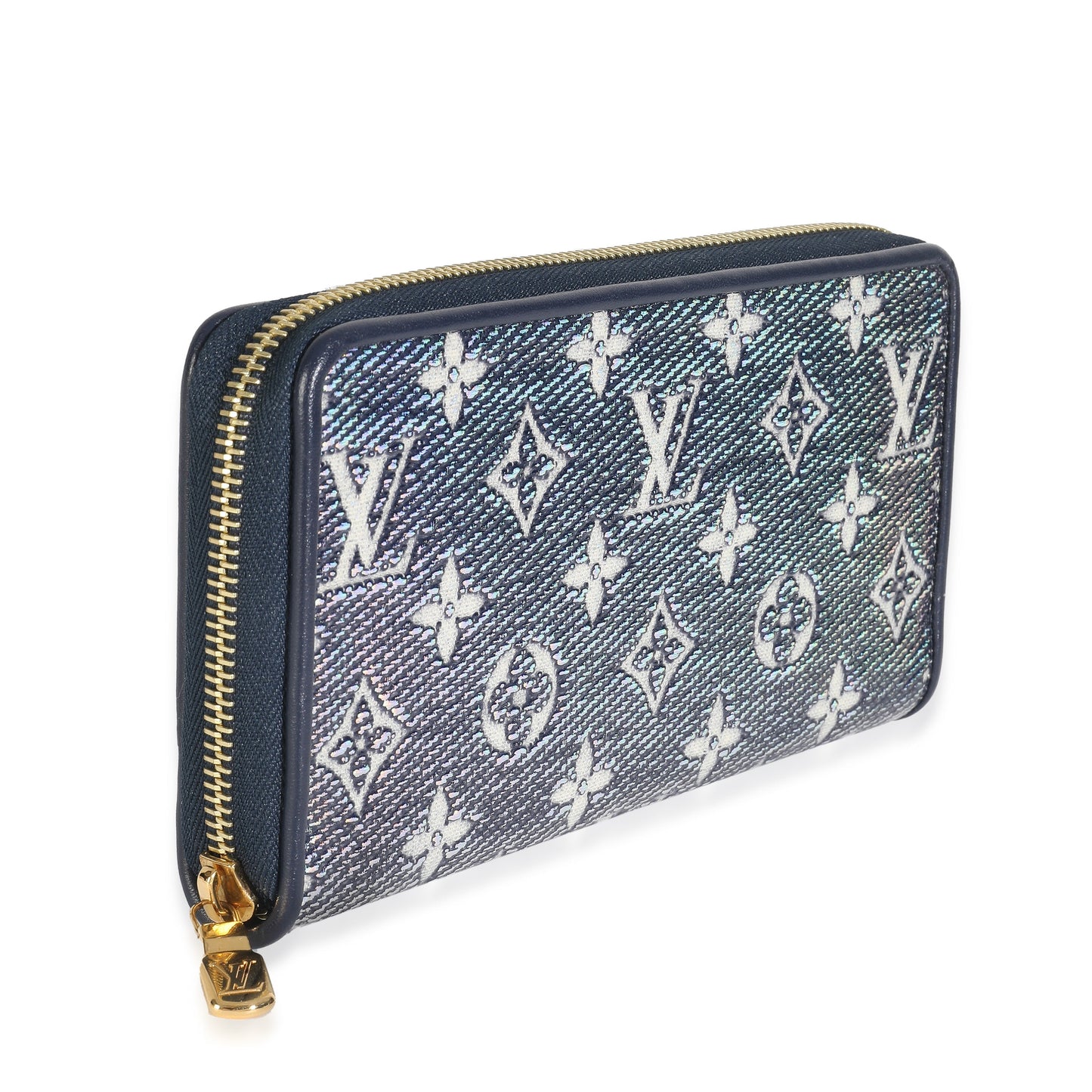 Louis Vuitton Blue Holographic Monogram Zippy Wallet
