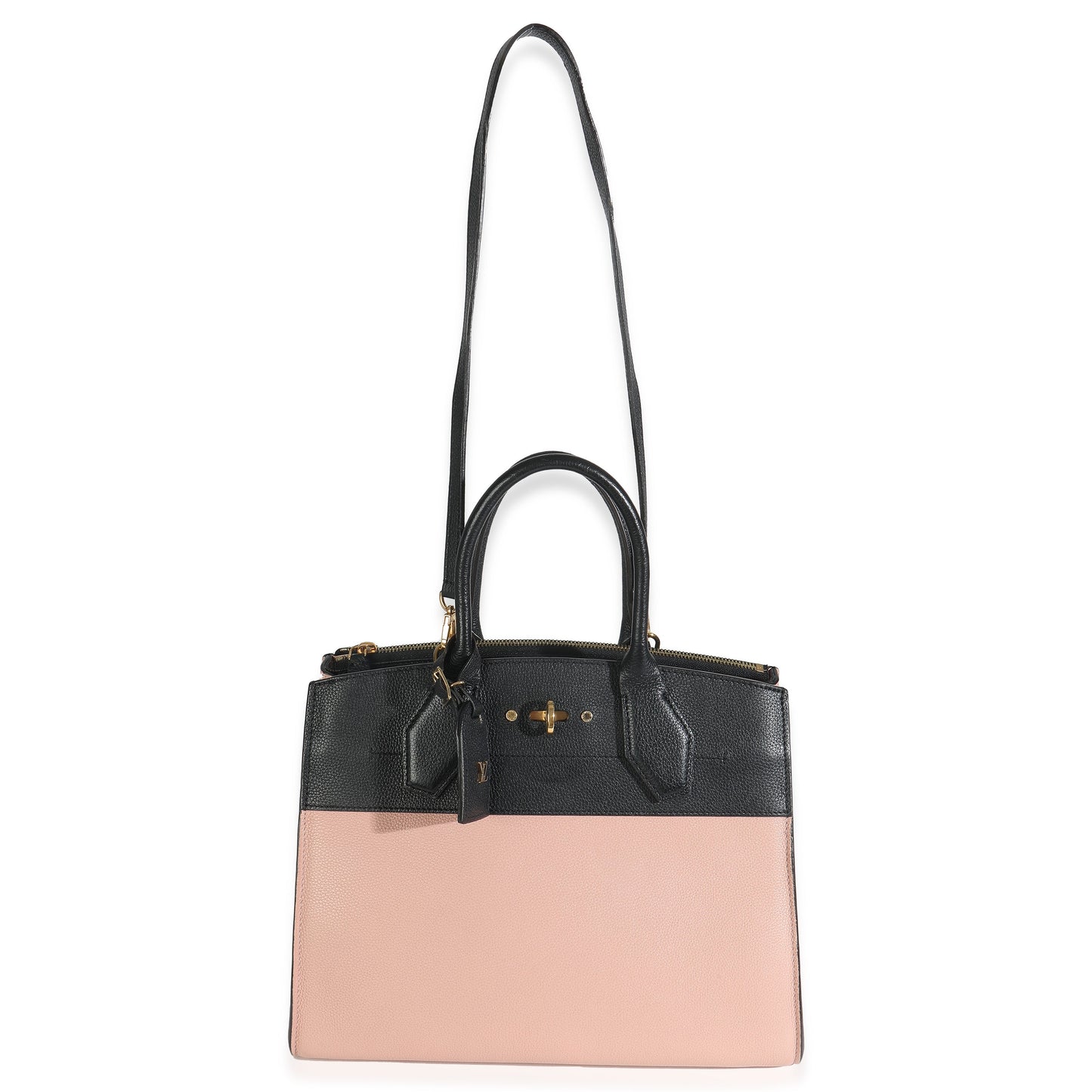 Louis Vuitton Magnolia Black Calfskin City Steamer MM