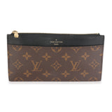 Louis Vuitton Black Monogram Canvas Slim Purse