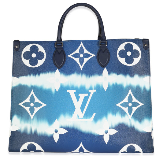 Louis Vuitton Blue Monogram Escale Canvas Onthego GM