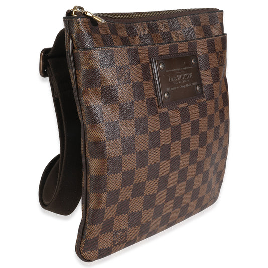 Louis Vuitton Damier Ebene Canvas Brooklyn Flat Pochette