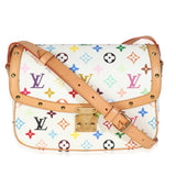 Louis Vuitton White Multicolor Monogram Canvas Sologne