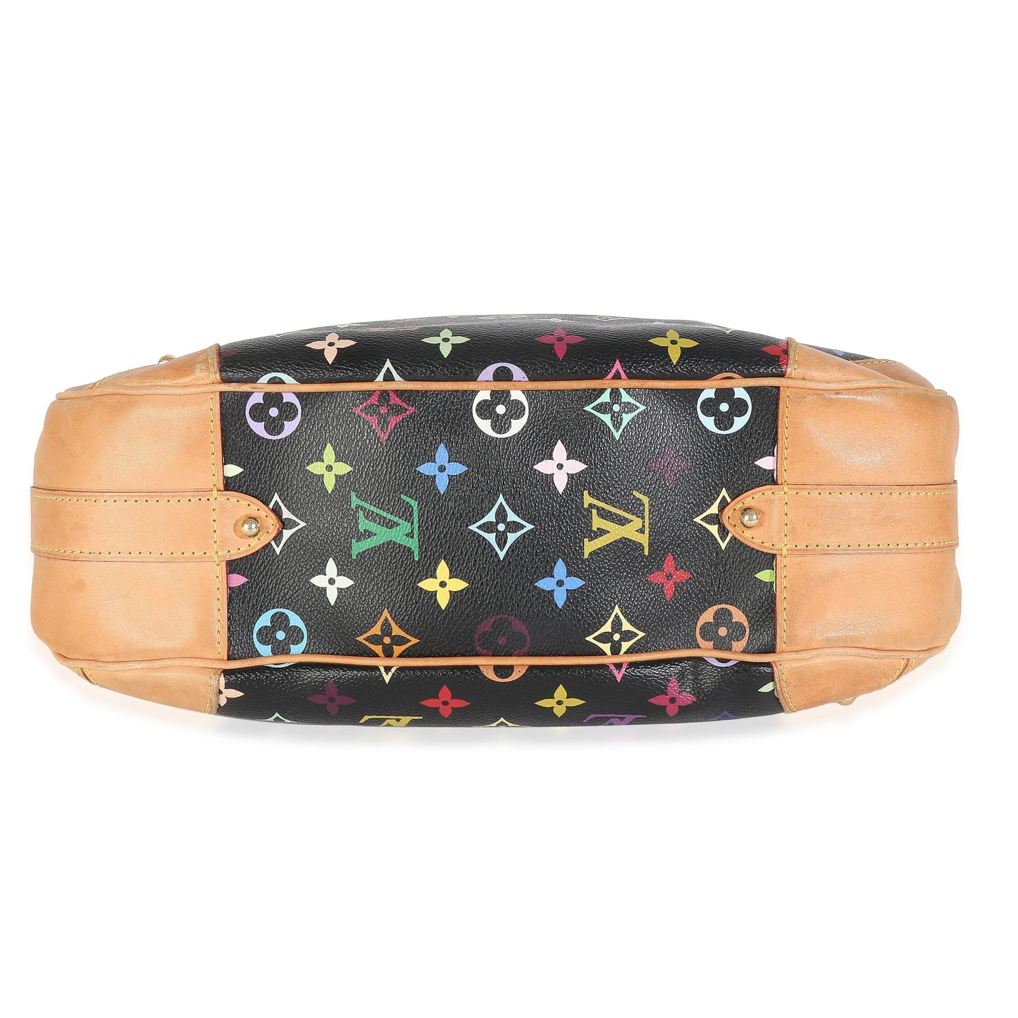 Louis Vuitton Black Monogram Multicolore Canvas Greta