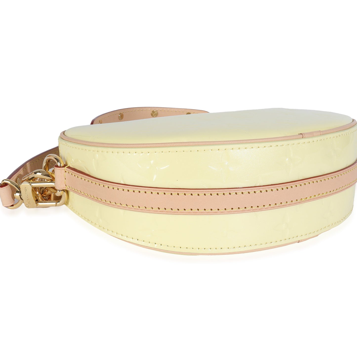 Louis Vuitton Light Yellow Monogram Vernis Croissant NM