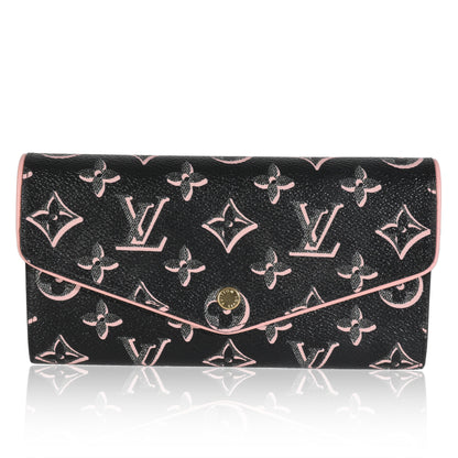 Louis Vuitton Black Monogram Canvas Fall For You Canvas Sarah Wallet