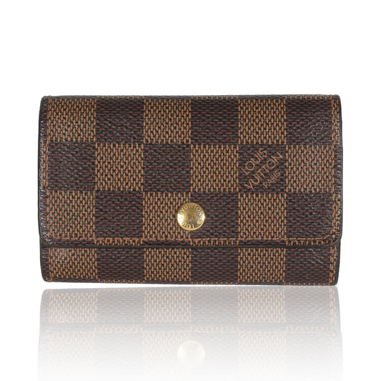 Louis Vuitton Damier Ebene Canvas Multicles 6 Key Holder