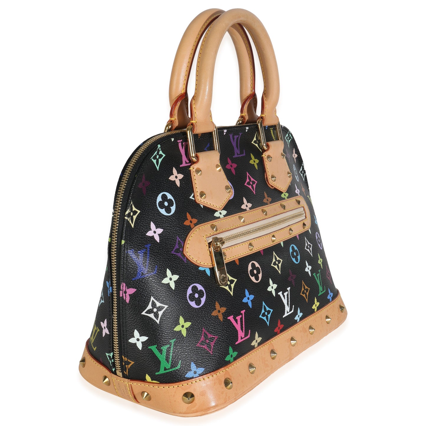 Louis Vuitton Black Monogram Multicolor Canvas Alma PM